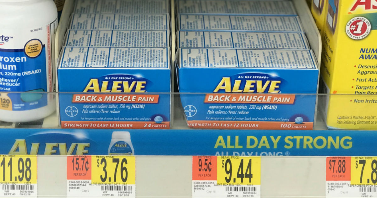 Aleve Back & Muscle Pain ONLY $0.76 at Walmart With NEW Coupon
