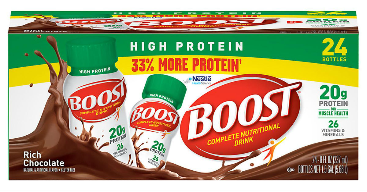 Boost High Protein Nutritional Drink 24-Pk ONLY $17.14 Shipped