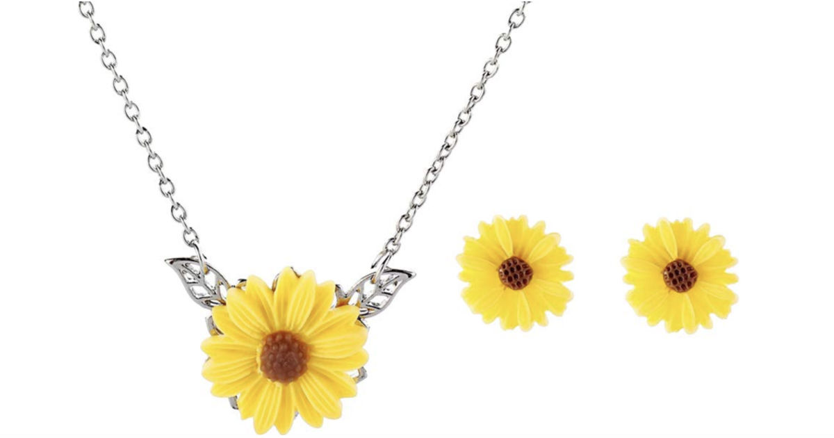 Lovely Sunflower Jewelry Set ONLY $4.99 Shipped
