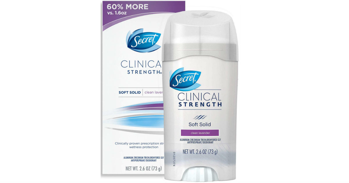 Secret Clinical Strength Antiperspirant/Deodorant ONLY $6.23 