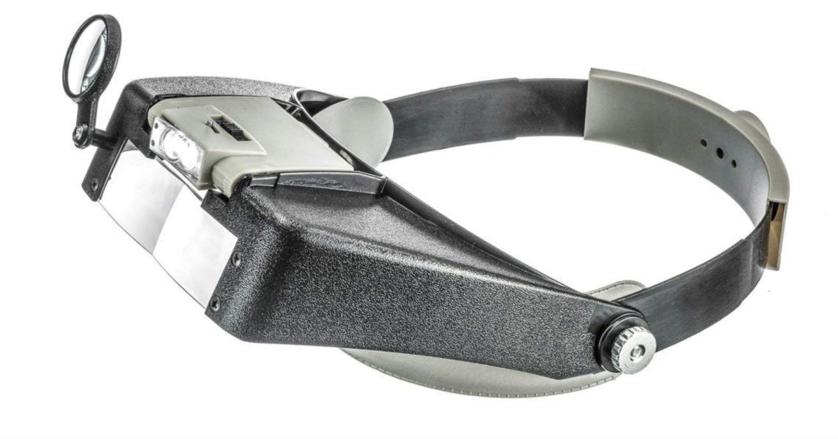 Illuminated Dual Lens Flip-In Head Magnifier ONLY $5.14 (Reg $20)