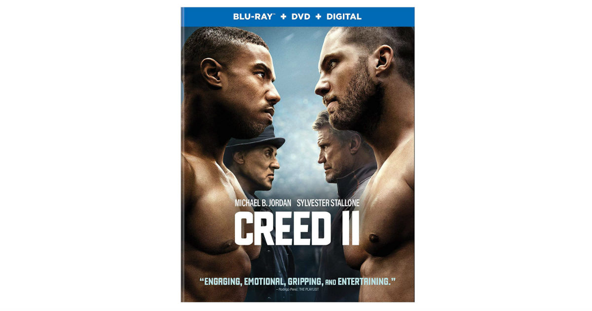 Creed II on Blu-ray DVD ONLY $9.99 (Reg. $36)