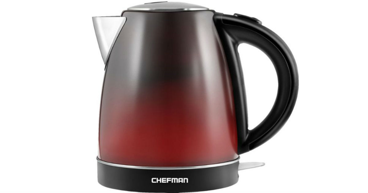 Chefman 1.7L Color Changing Electric Kettle ONLY $24.99