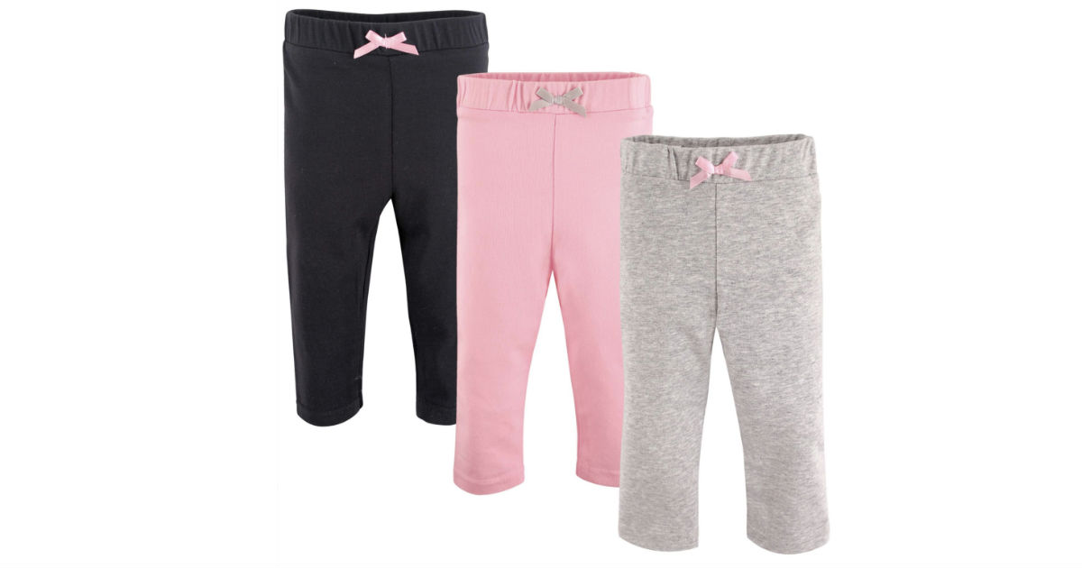 Luvable Friends Baby Toddler Legging Pants 3-pk ONLY $6