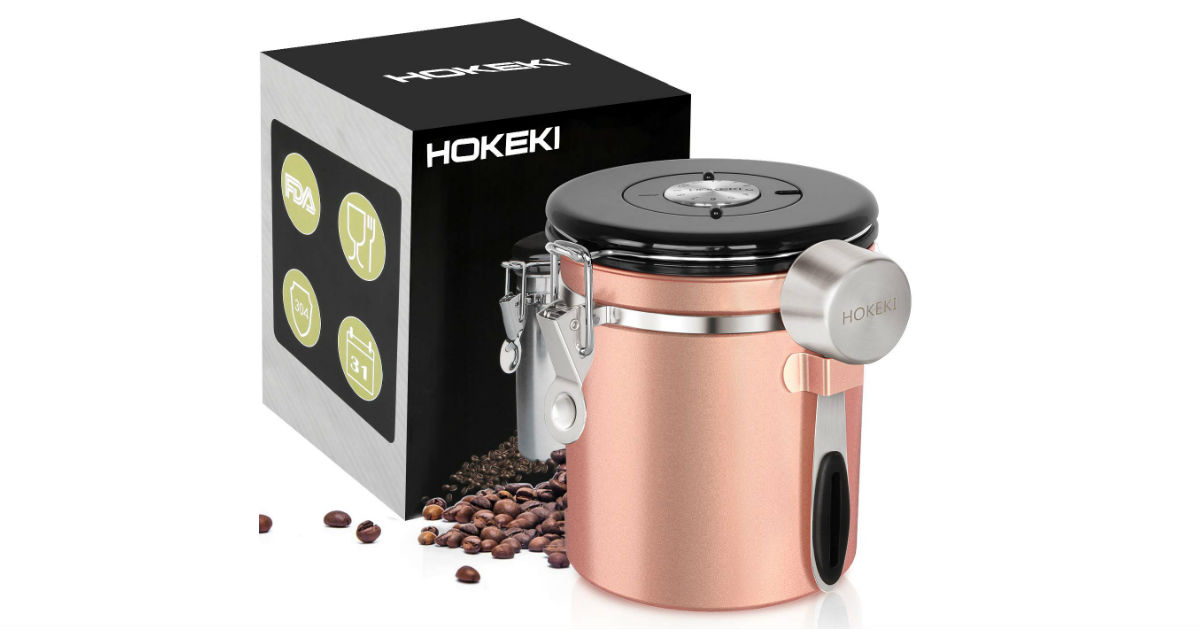 Hokeki Airtight Coffee Canister ONLY $17.99 (Reg. $40)