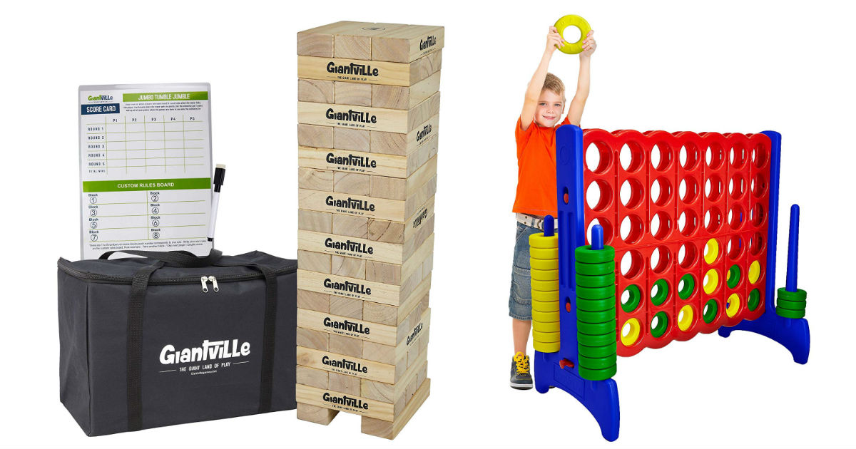 Save 50 on Giantville Giant Outdoor Games on Amazon Daily Deals & Coupons