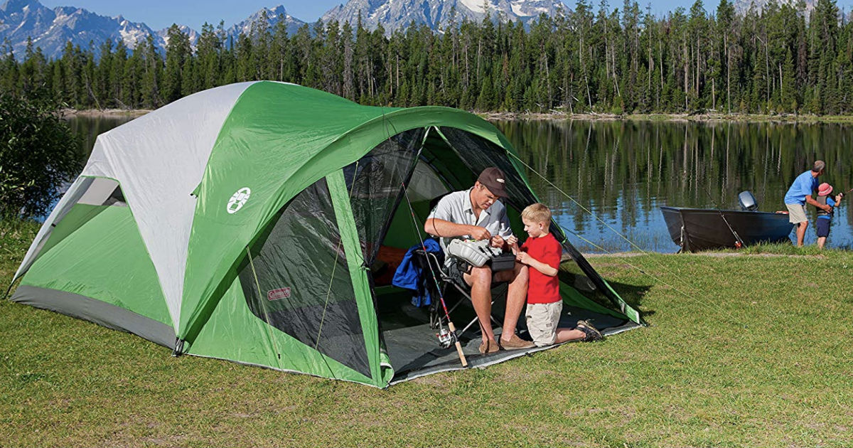 Coleman Evanston Dome Tent w/ Screen Room ONLY $87.99 (Reg $200)