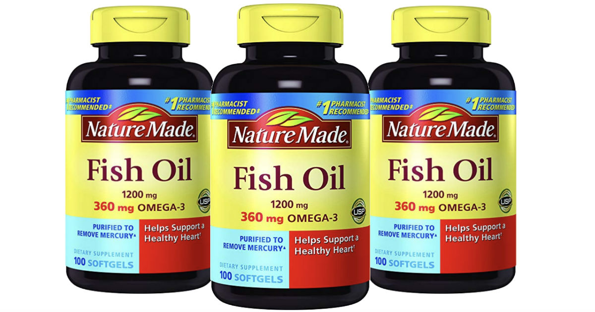 Nature Made Fish Oil 1200mg 100-ct ONLY $4.84 Shipped