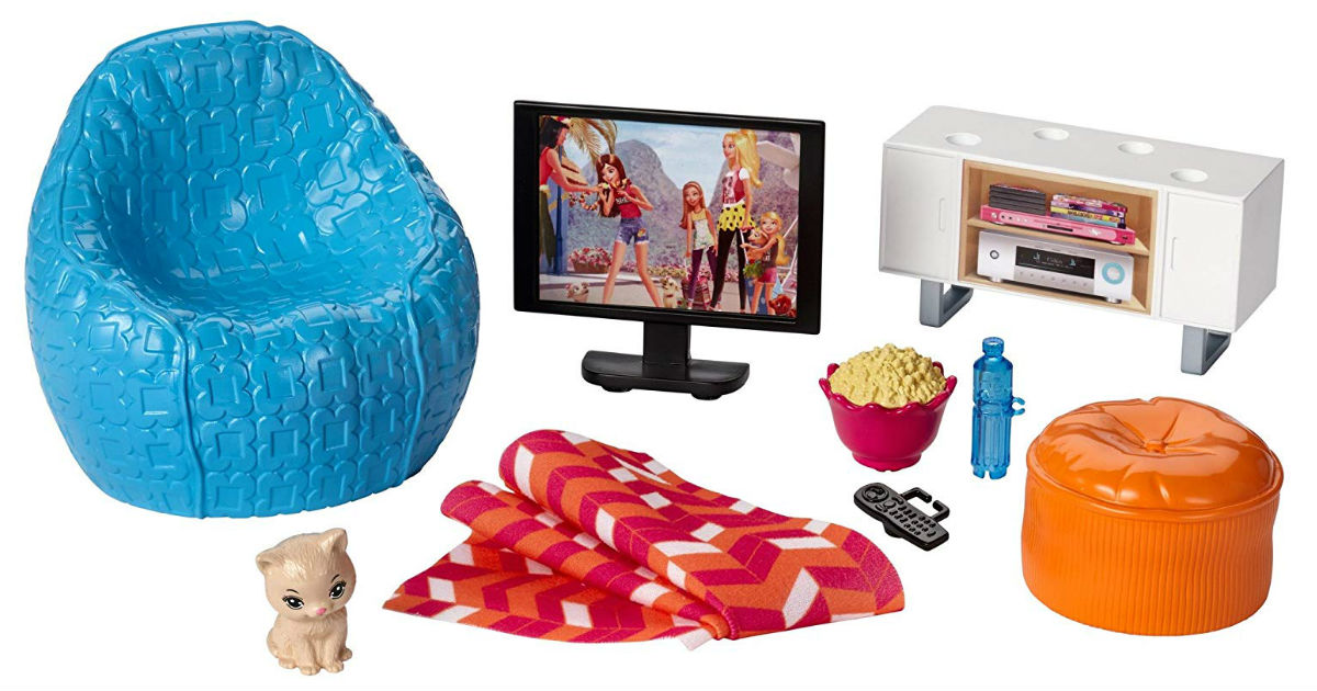 Barbie Movie Night & Accessories Playset ONLY $9.97 (Reg. $30)