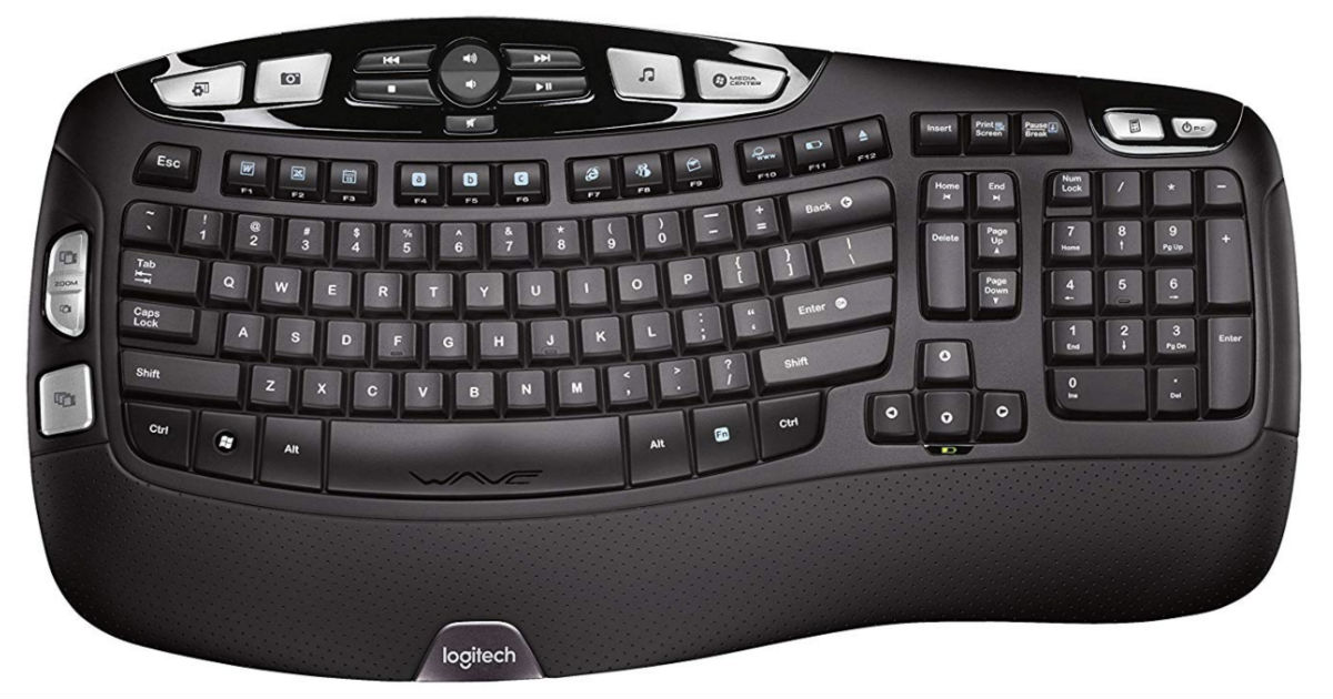 Logitech K350 2.4Ghz Wireless Keyboard ONLY $19.98 (Reg $60)