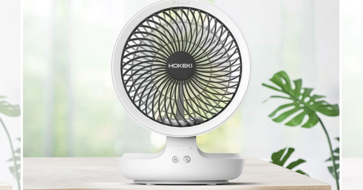 Hokeki Usb Desk Fan With Night Light Only 19 99 Shipped Daily