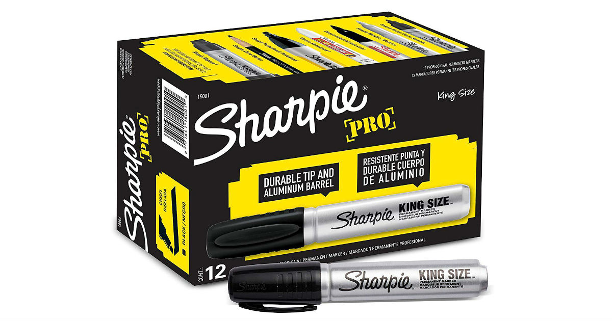 Sharpie Pro King Size Markers 12-Pack ONLY $12.15 (Reg. $25)