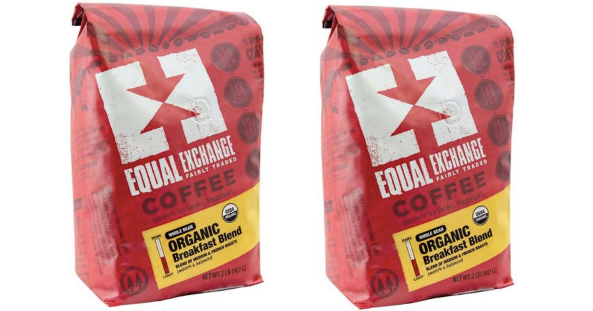 Equal Exchange Organic Whole Bean Coffee 32oz ONLY $6.34 Shipped