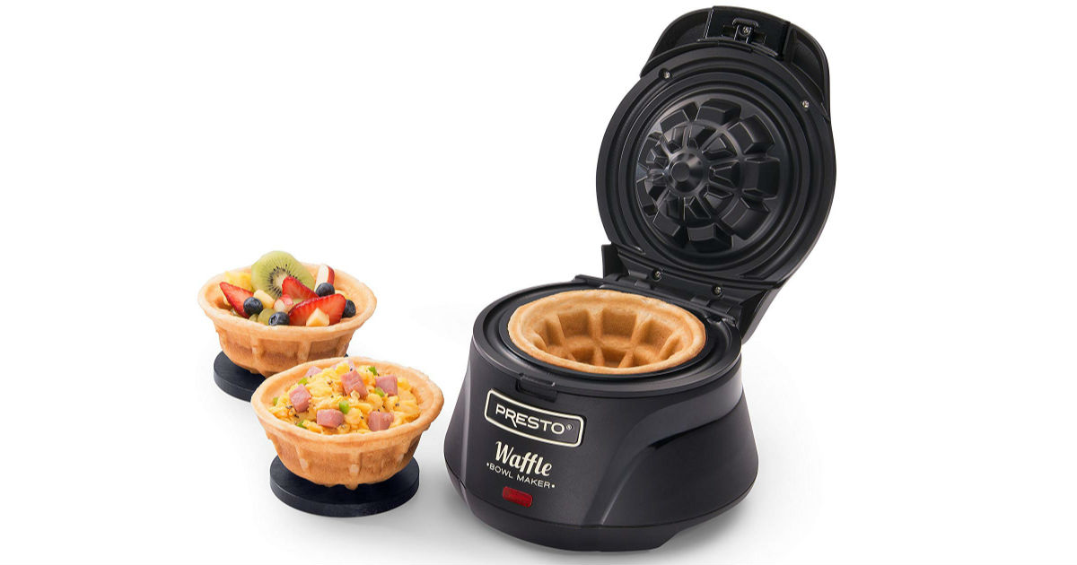 Presto Belgian Waffle Bowl Maker ONLY $19.99 (Reg. $46)