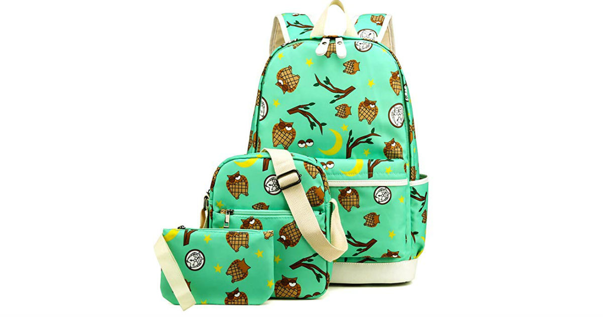 Kemy's Owl Backpack Set ONLY $19.99 (Reg. $60)