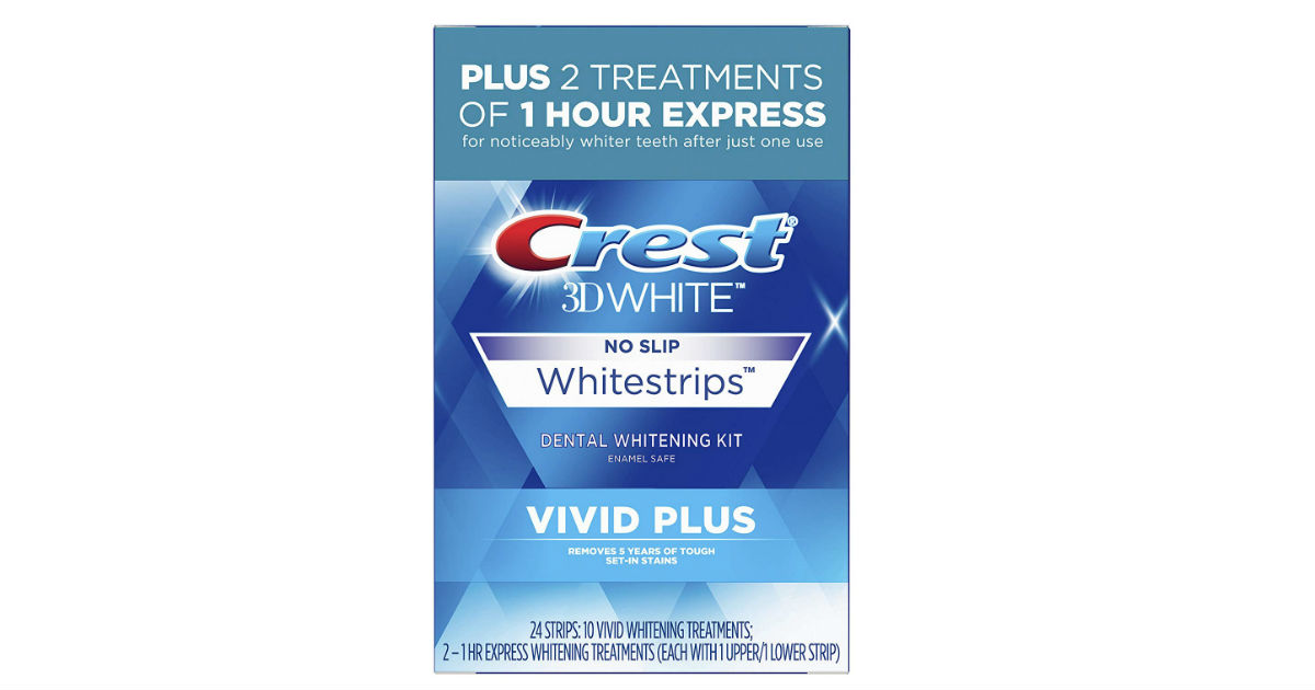 Crest 3D White Whitestrips Vivid Plus ONLY $19.99 (Reg. $30)