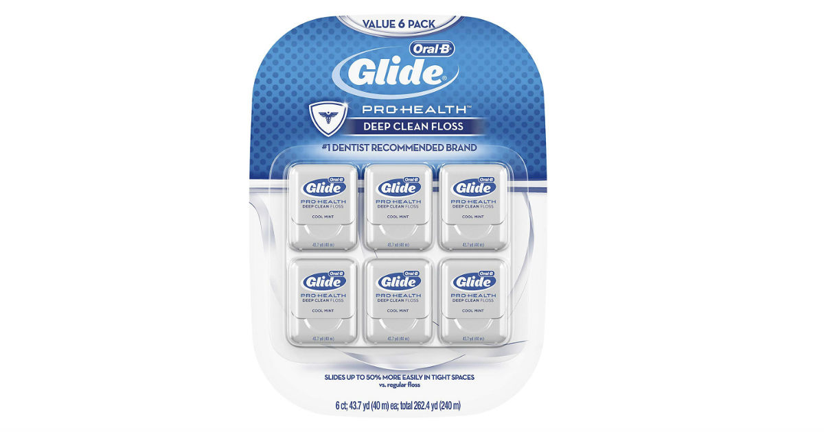 Oral-B Glide Floss 6-Pack ONLY $5.48 on Amazon (Reg. $18)