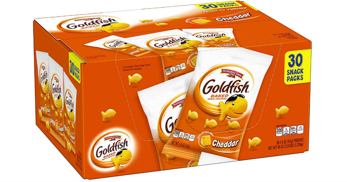 Pepperidge Farm Goldfish Crackers 30- Pack ONLY $5.98 Shipped