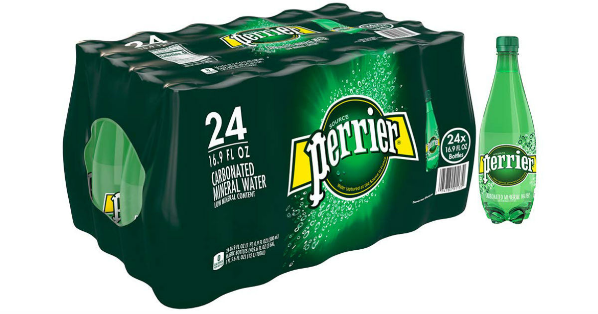 Perrier Sparkling Mineral Water 24-Pack ONLY $12.60 on Amazon