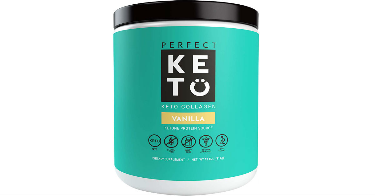 Perfect Keto Collagen Peptides Powder ONLY $7.80 Shipped