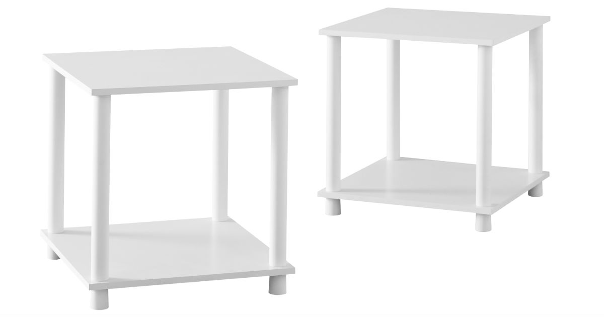 Mainstays Cube End Table 2-ct ONLY $9.78 at Walmart