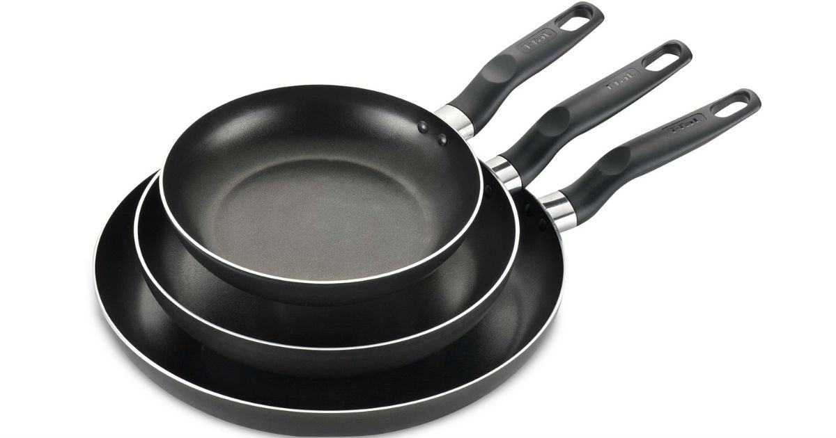 T-Fal 3-Pc Fry Pan Set ONLY $9.99 (Reg $45) at Macy's