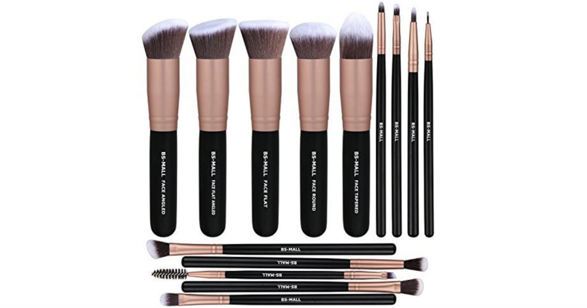 BS-MALL Makeup Brushes 14-Piece ONLY $8.99 on Amazon