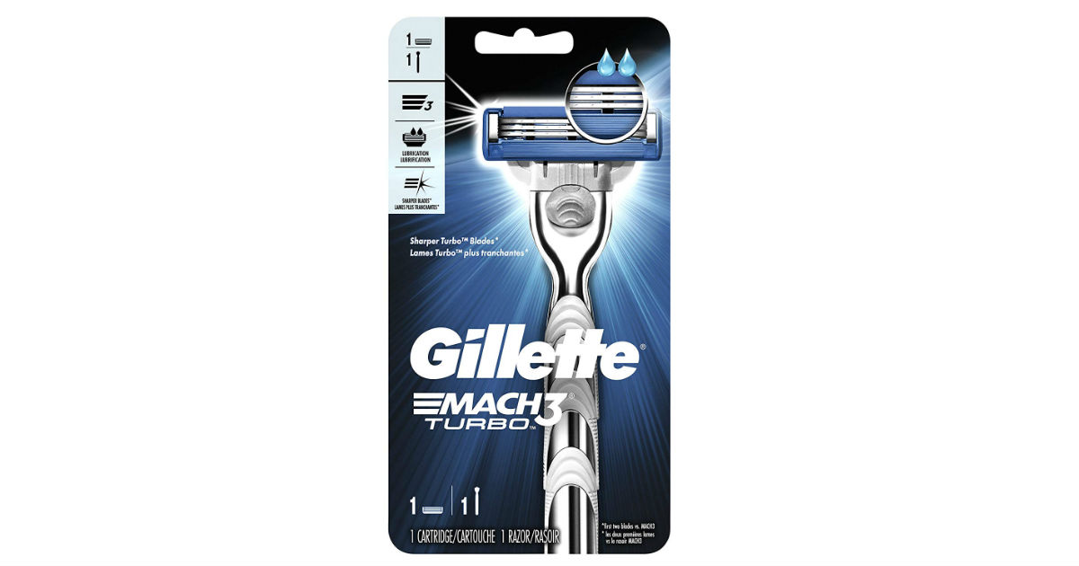 Gillette Mach3 Turbo Men's Razor and Refill ONLY $6.79 on Amazon