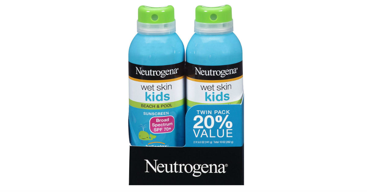 Neutrogena Wet Skin Kids Sunscreen 2-Pack ONLY $10.50 (Reg. $18)