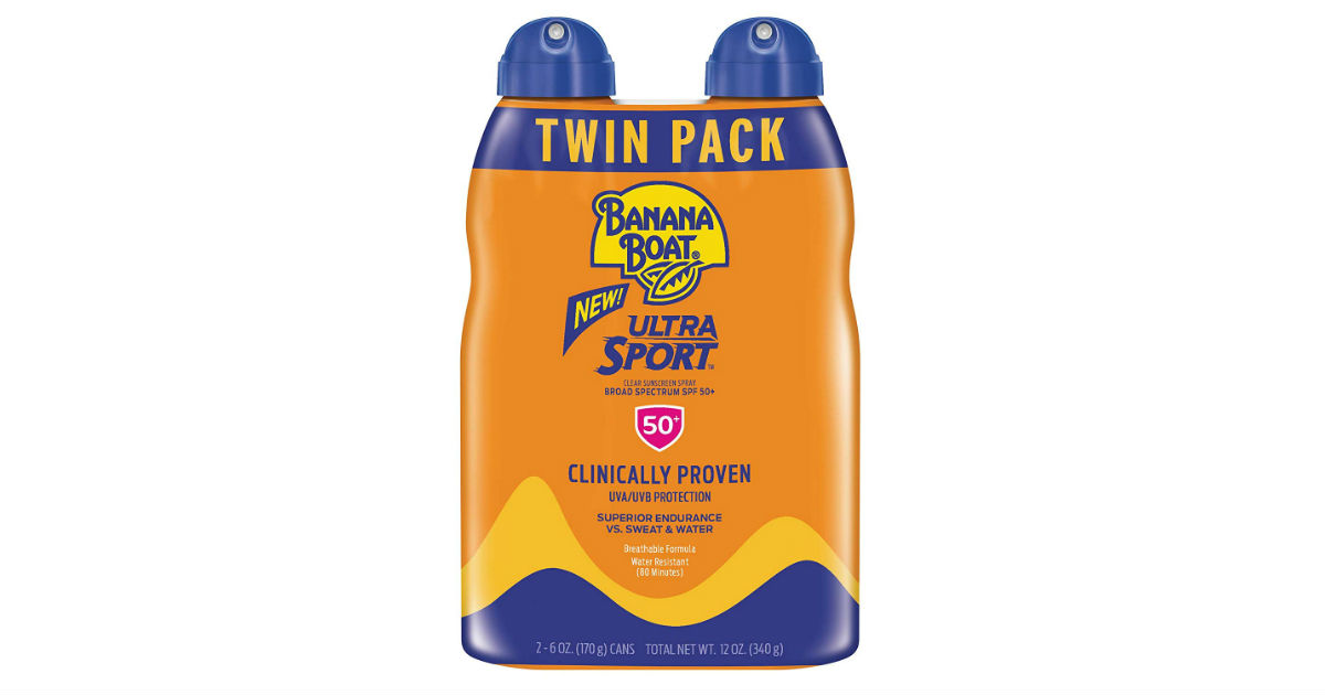 Banana Boat Ultra Sport Sunscreen 2-Pack ONLY $10.85 on Amazon