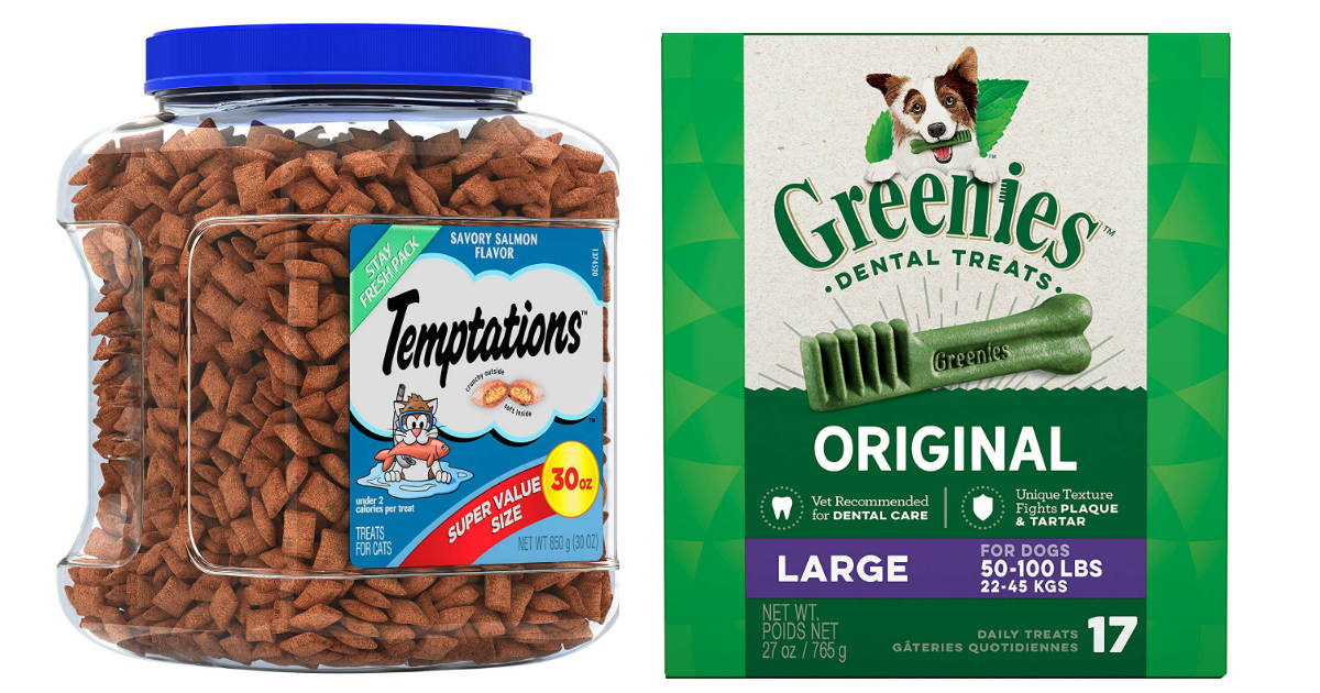 Save 50% on Greenies and Temptations Today on Amazon