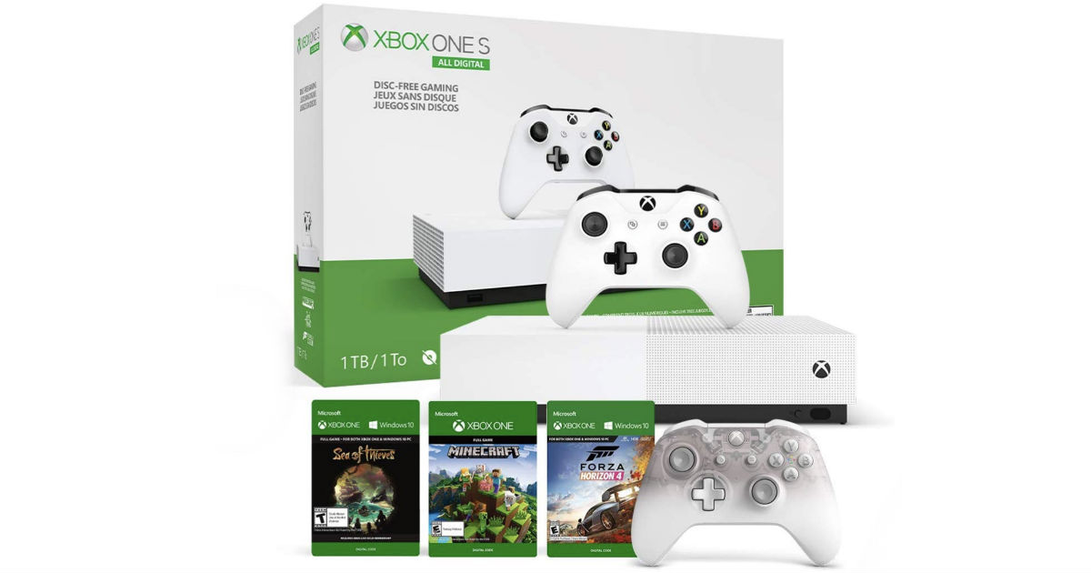 Xbox One S All-Digital Edition Bundle ONLY $199.99 (Reg $304)