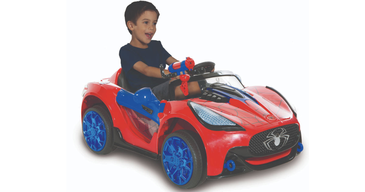 Spiderman-Marvel 6 Volt Spider-man Super Car ONLY $79 (Reg $149)