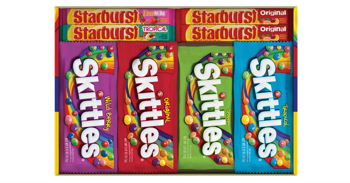 Skittles & Starburst Full Size Candy 30-Pack ONLY $10.79 Shipped