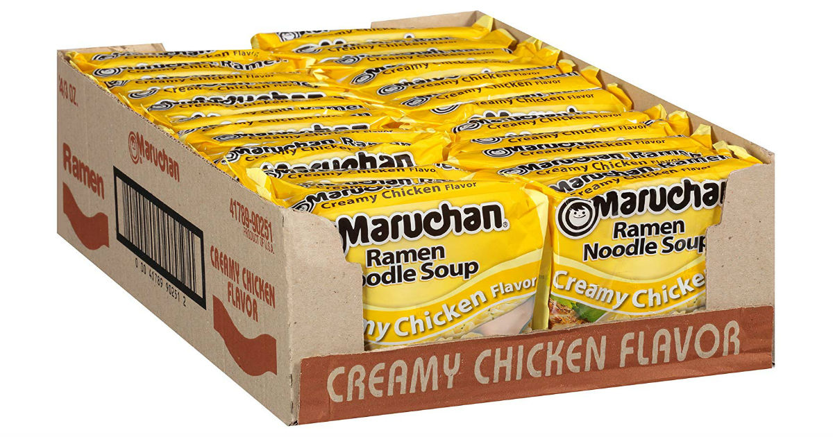 Amazon has the Maruchan Ramen Creamy Chicken Flavor 24 Pack. 