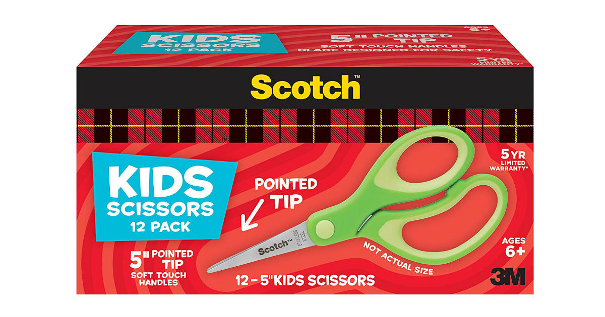 Scotch 5-Inch Kid Scissors ONLY $0.41 Each on  - Daily Deals