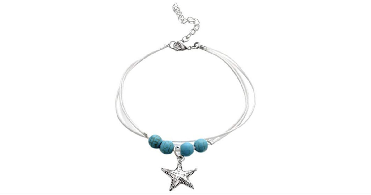 Starfish Multilayer Mermaid Tail Anklet Charm ONLY $1 Shipped