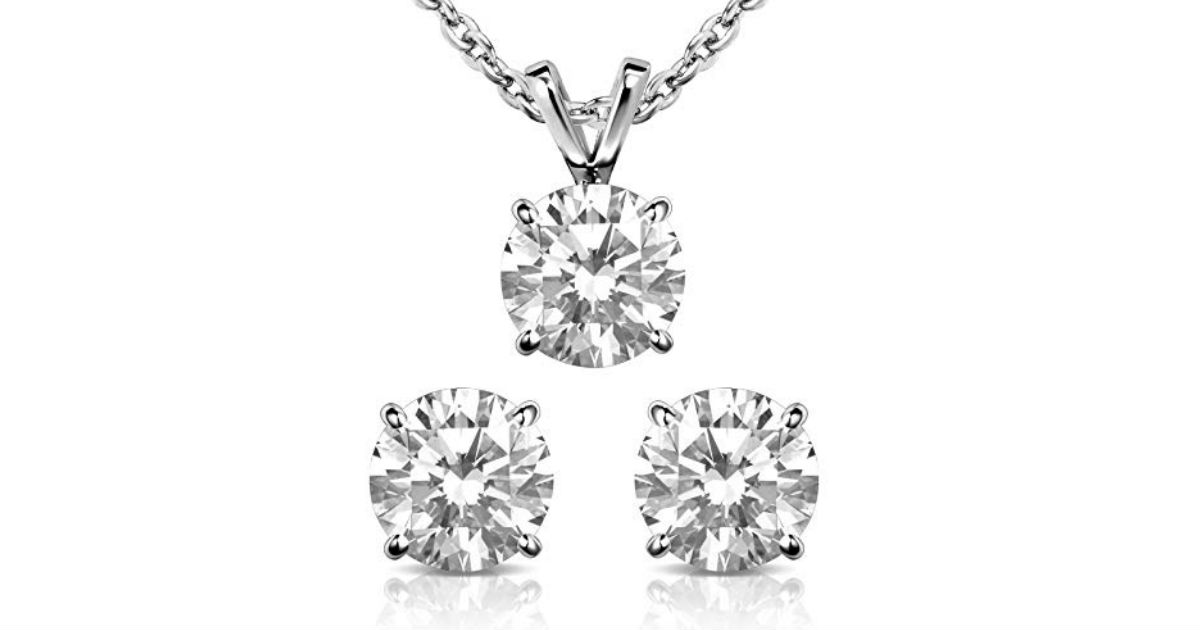 Women's Necklace and Stud Earring Set ONLY $9.74 (Reg. $26)