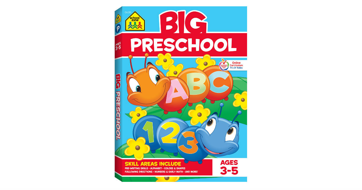 School Zone Big Preschool Workbook ONLY $5.02 (Reg. $13)
