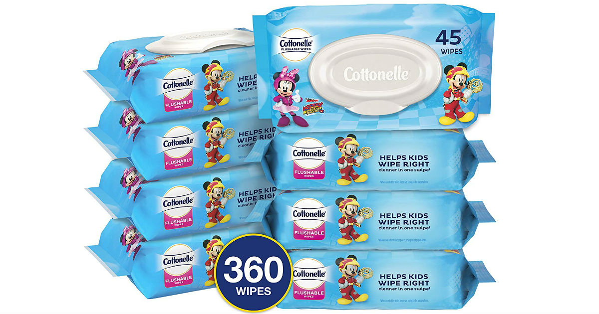 Cottonelle Flushable Flip-Top Wipe 8-Pack ONLY $7.40 Shipped