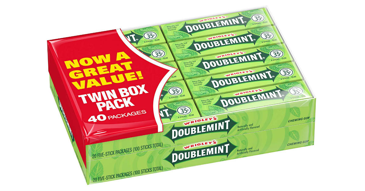 Wrigley's Doublemint Gum ONLY $0.17 Per Pack on Amazon