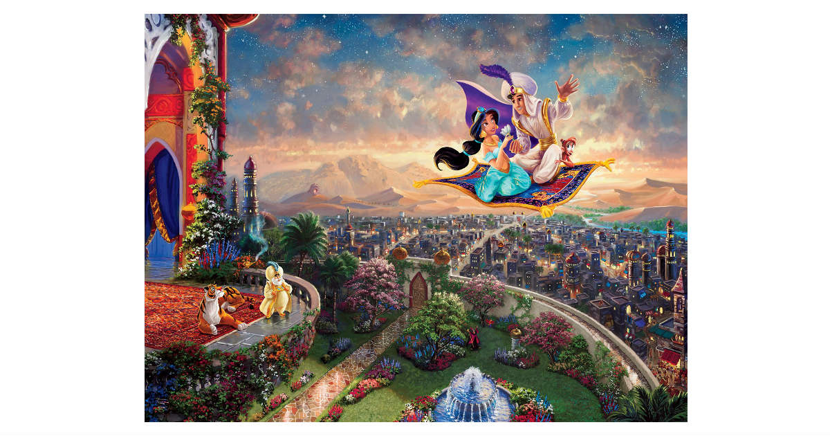Ceaco Thomas Kinkade Aladdin Puzzle ONLY 11 (Reg. 20) Daily Deals