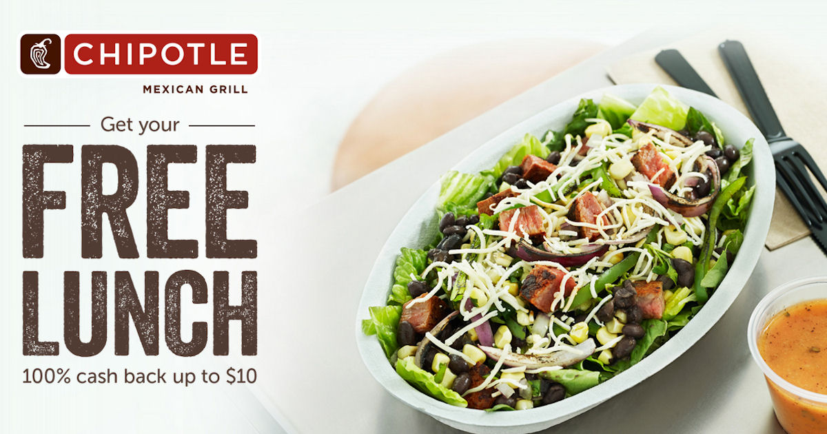Free Lunch at Chipotle Free Product Samples