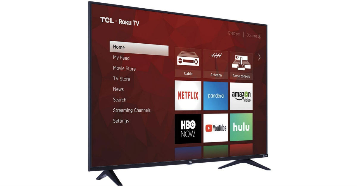 TCL 55-In Class 4K Ultra HD Roku Smart LED TV ONLY $249.99