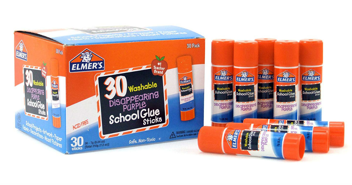 Elmer's Disappearing Purple Glue 30-Pack ONLY $6.63 (Reg. $15)