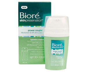FREE Sample - Biore Power Couple Moisturiser + SPF 30 Lotion