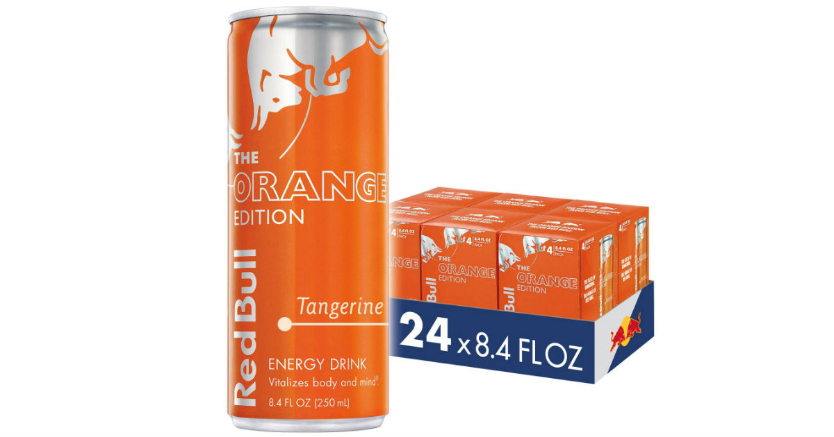 Red Bull Energy Drink Tangerine 24 Pack ONLY $20 on Amazon