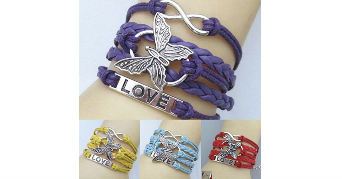 Handmade Multi Layer Butterfly Bracelet ONLY $2 Shipped