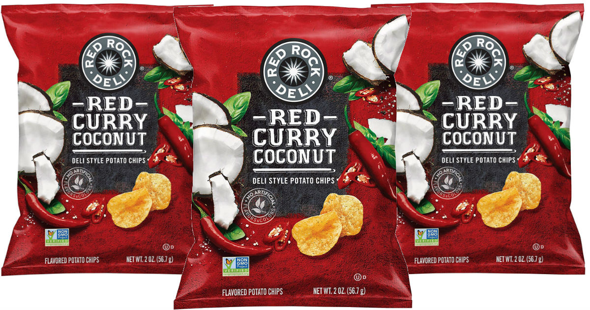 Red Rock Potato Chips, Red Curry Coconut 12-ct ONLY $12.09 Shipped