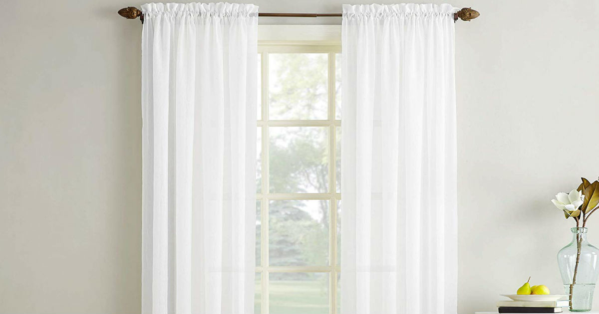 Erica Crushed Sheer Curtains ONLY $7.99 (Reg. $20)